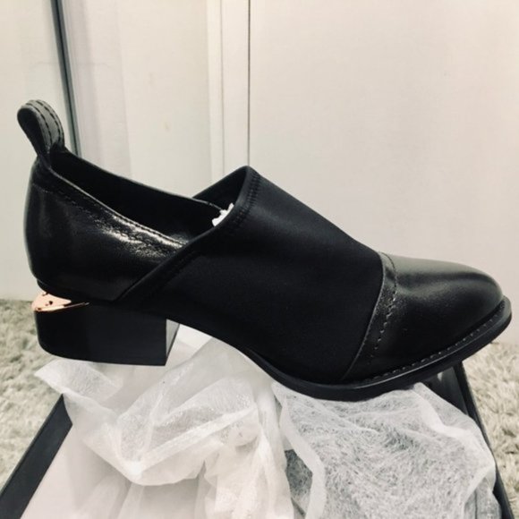 Bakers Elite Shoes Bakers Elite Lorree Black Leather Heel Loafer